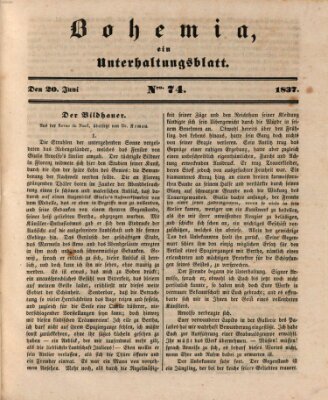 Bohemia Dienstag 20. Juni 1837