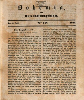 Bohemia Sonntag 2. Juli 1837