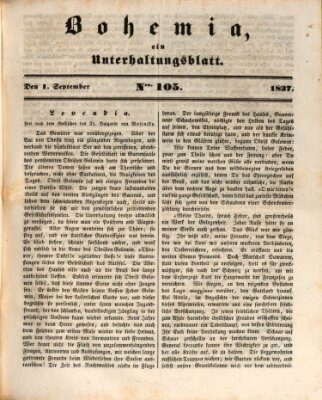 Bohemia Freitag 1. September 1837