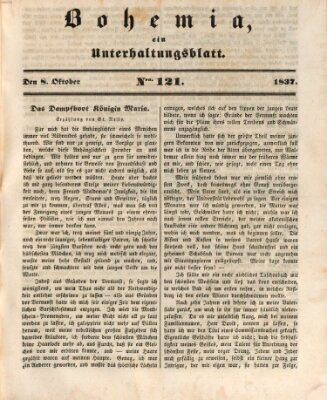 Bohemia Sonntag 8. Oktober 1837