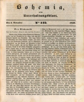 Bohemia Freitag 3. November 1837