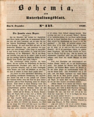 Bohemia Freitag 8. Dezember 1837