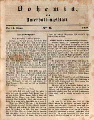 Bohemia Sonntag 14. Januar 1838