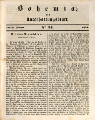 Bohemia Sonntag 25. Februar 1838