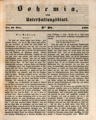 Bohemia Freitag 30. März 1838