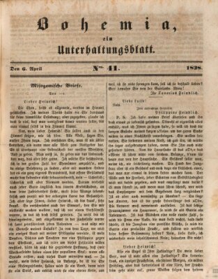 Bohemia Freitag 6. April 1838
