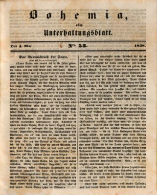 Bohemia Freitag 4. Mai 1838