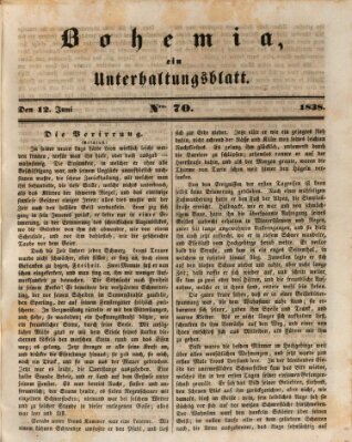 Bohemia Dienstag 12. Juni 1838