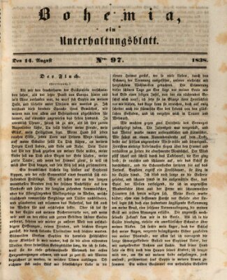 Bohemia Dienstag 14. August 1838