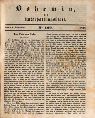 Bohemia Dienstag 11. September 1838