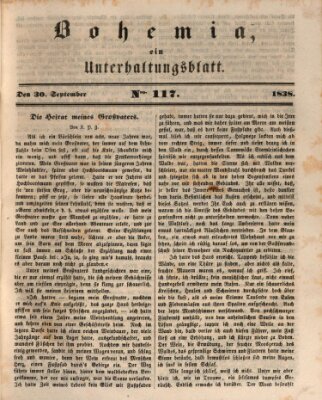 Bohemia Sonntag 30. September 1838