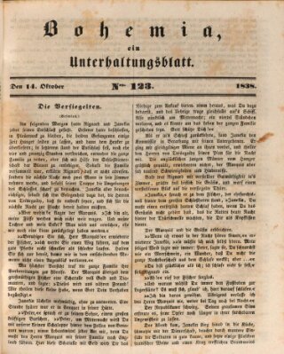 Bohemia Sonntag 14. Oktober 1838