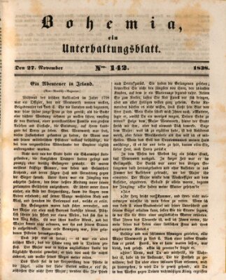 Bohemia Dienstag 27. November 1838