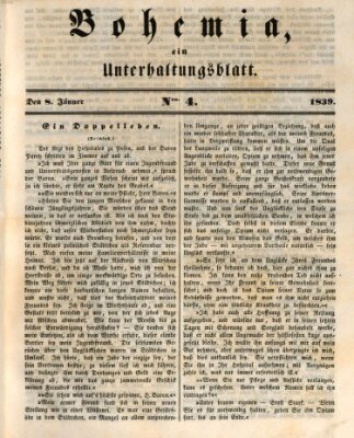 Bohemia Dienstag 8. Januar 1839