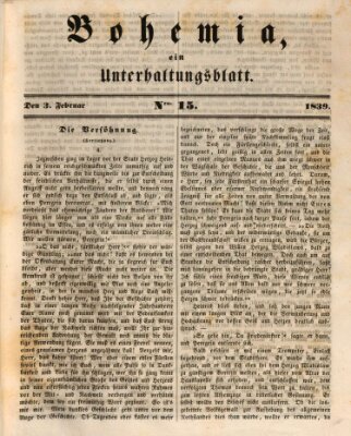 Bohemia Sonntag 3. Februar 1839