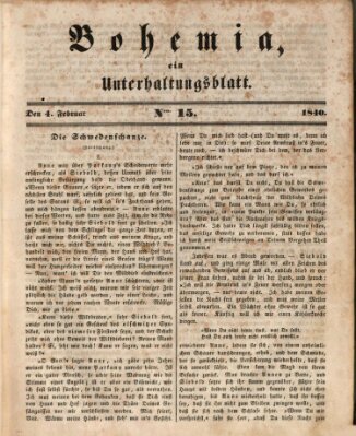 Bohemia Dienstag 4. Februar 1840