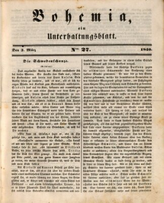 Bohemia Dienstag 3. März 1840