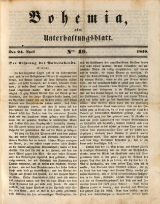 Bohemia Freitag 24. April 1840