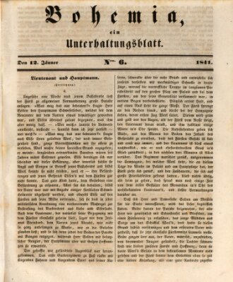 Bohemia Dienstag 12. Januar 1841