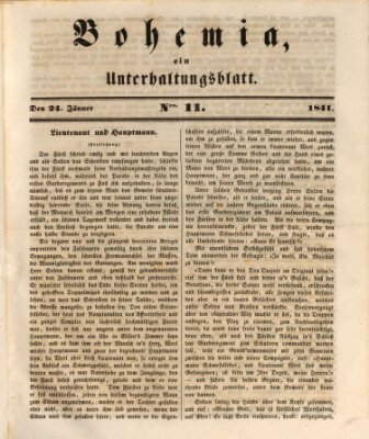 Bohemia Sonntag 24. Januar 1841