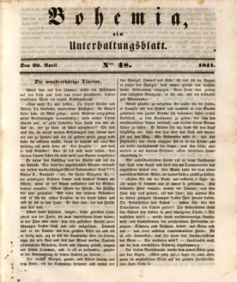 Bohemia Dienstag 20. April 1841