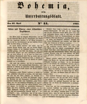 Bohemia Dienstag 27. April 1841