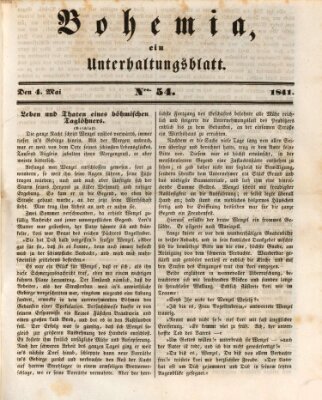 Bohemia Dienstag 4. Mai 1841