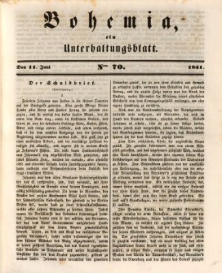 Bohemia Freitag 11. Juni 1841