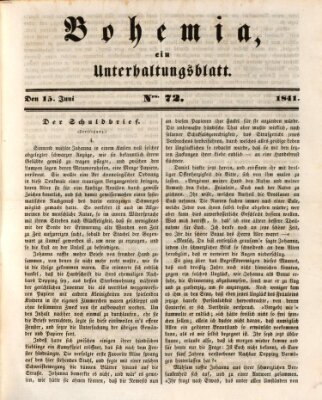 Bohemia Dienstag 15. Juni 1841