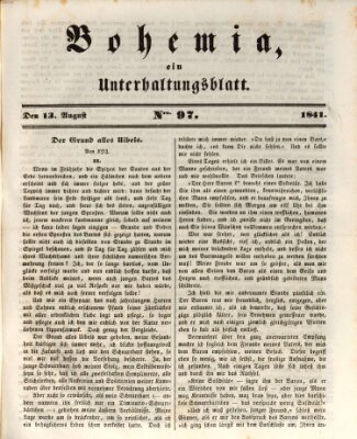 Bohemia Freitag 13. August 1841