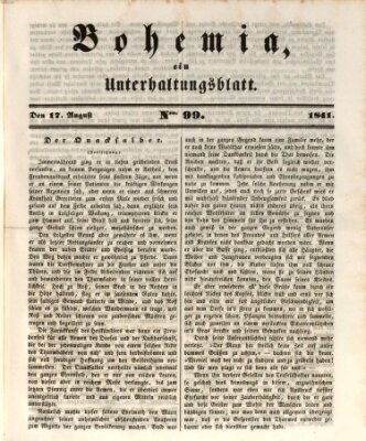 Bohemia Dienstag 17. August 1841