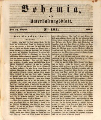 Bohemia Sonntag 22. August 1841