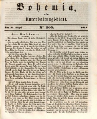 Bohemia Dienstag 31. August 1841