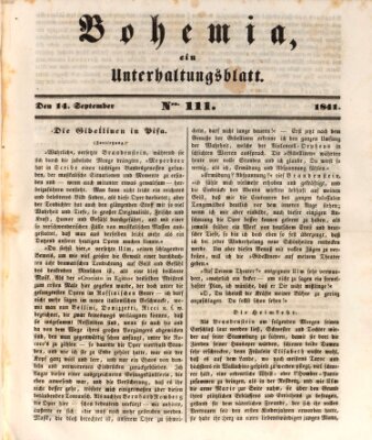 Bohemia Dienstag 14. September 1841