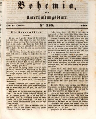 Bohemia Sonntag 17. Oktober 1841