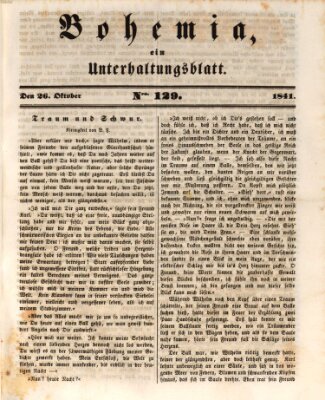 Bohemia Dienstag 26. Oktober 1841