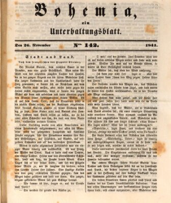 Bohemia Freitag 26. November 1841