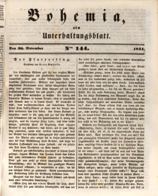 Bohemia Dienstag 30. November 1841