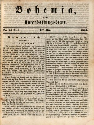 Bohemia Freitag 14. April 1843