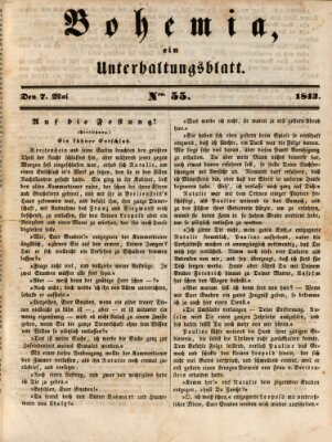 Bohemia Sonntag 7. Mai 1843