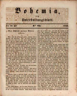 Bohemia Sonntag 16. Juli 1843