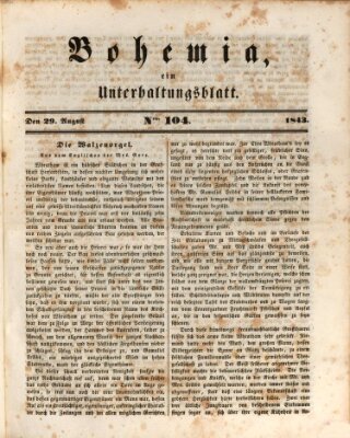 Bohemia Dienstag 29. August 1843