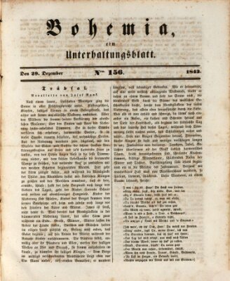 Bohemia Freitag 29. Dezember 1843