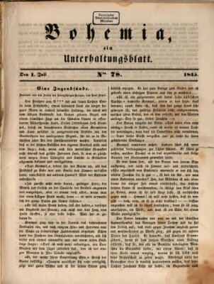 Bohemia Dienstag 1. Juli 1845