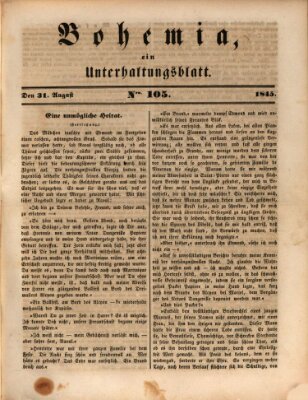 Bohemia Sonntag 31. August 1845