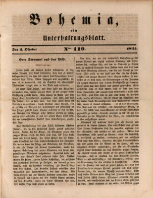 Bohemia Freitag 3. Oktober 1845