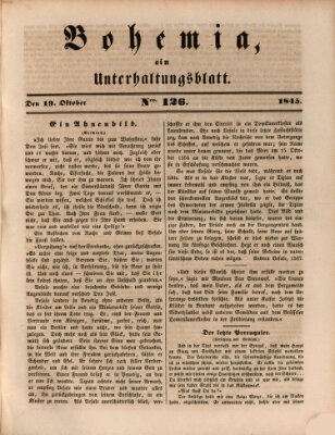 Bohemia Sonntag 19. Oktober 1845