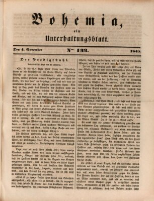 Bohemia Dienstag 4. November 1845