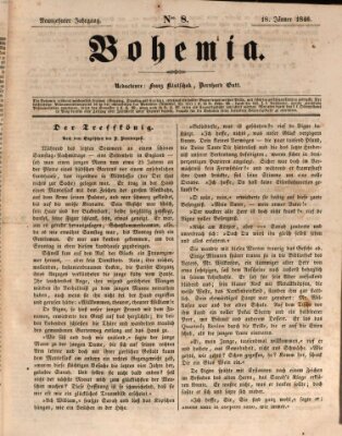 Bohemia Sonntag 18. Januar 1846