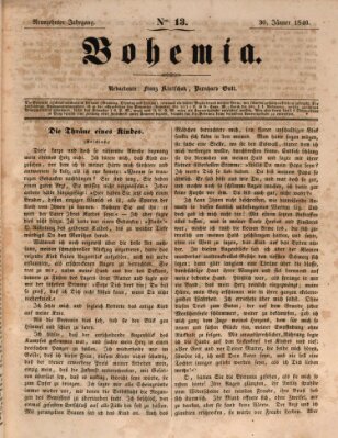 Bohemia Freitag 30. Januar 1846